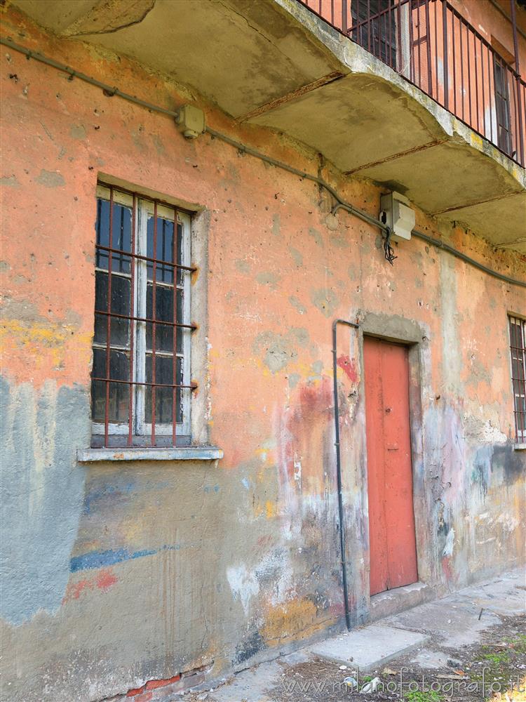 Milan (Italy) - Wall of an old farmhouse in Macconago, one of the many villages of Milan